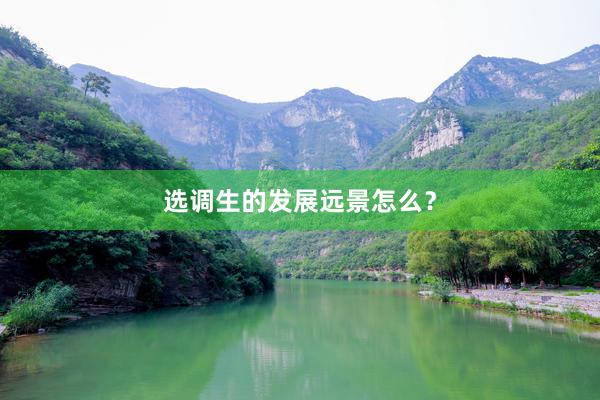 选调生的发展远景怎么？