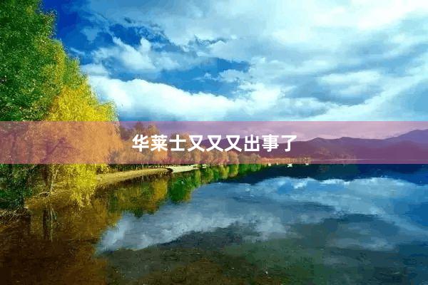华莱士又又又出事了
