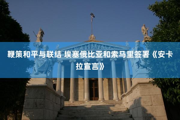 鞭策和平与联结 埃塞俄比亚和索马里签署《安卡拉宣言》